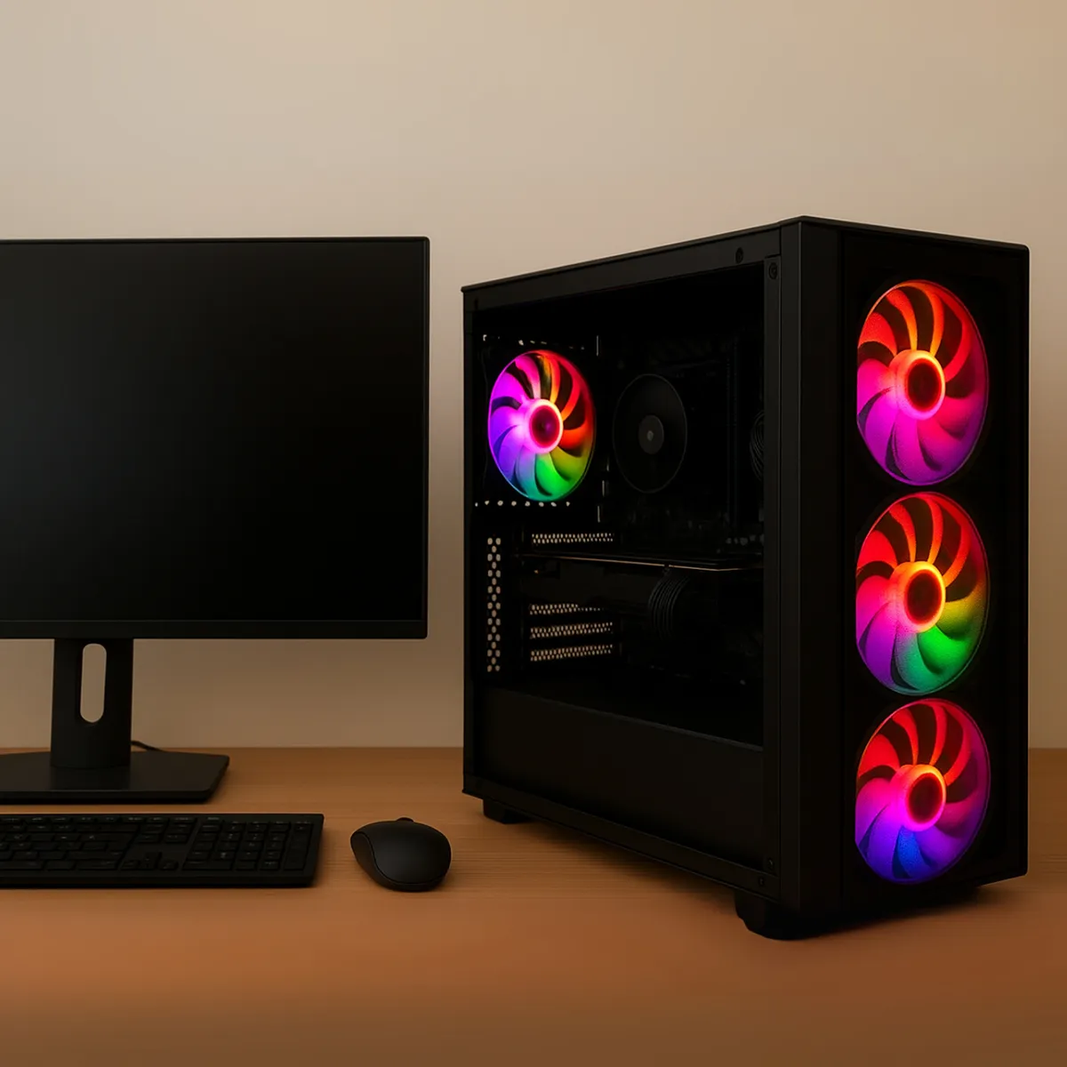 Kit 3 Ventoinhas Fan Iluminação Personalizável